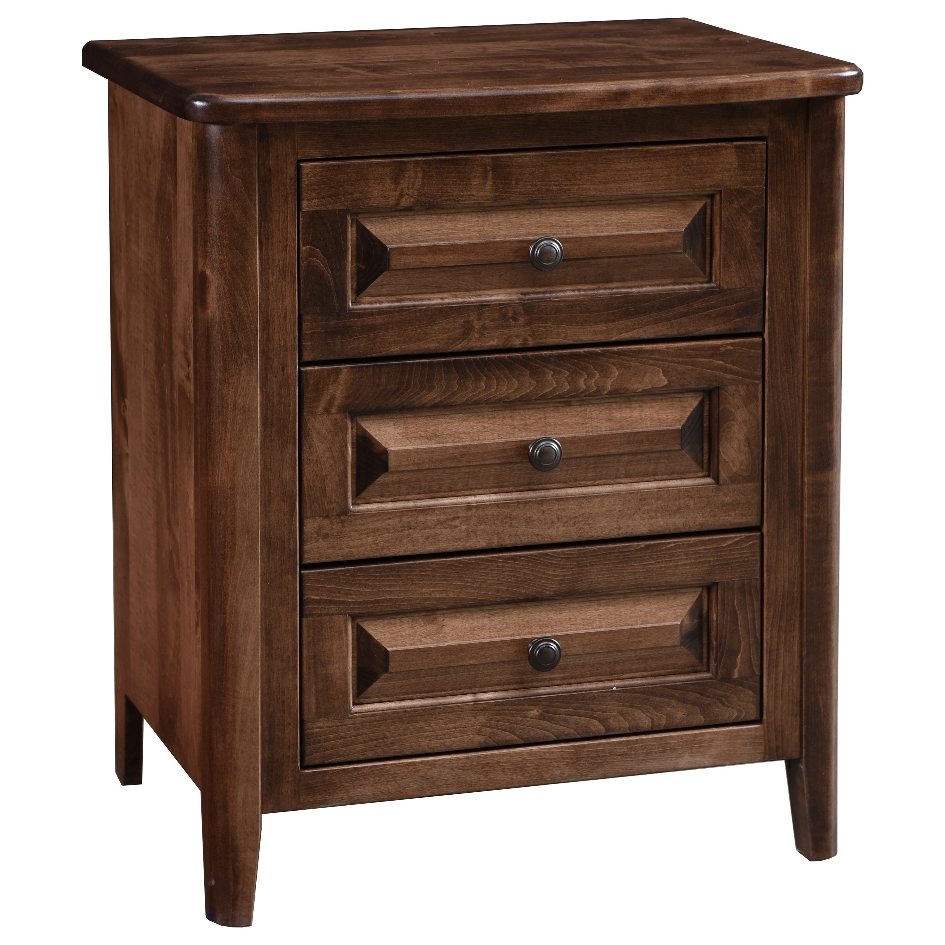 Archbold Furniture Carson Maple Bedroom 3-Drawer Nighstand | Sheely's